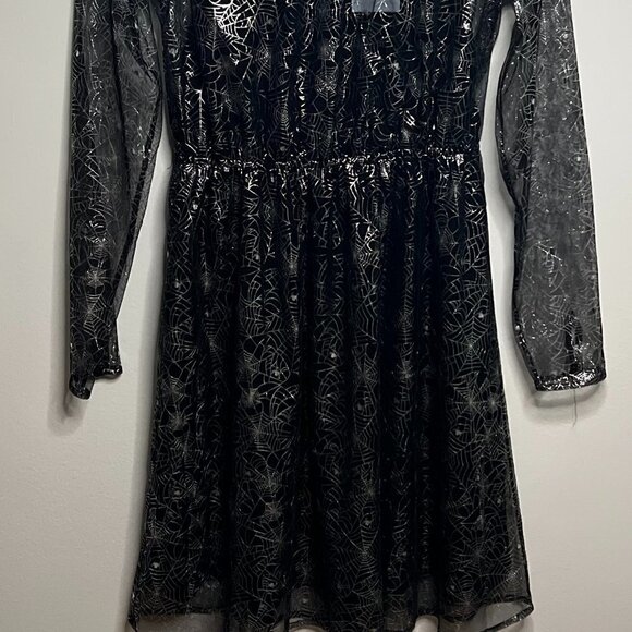 Modcloth Halloween Spiderweb Dress Size M NWT - Picture 2 of 11